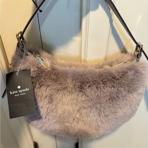 Kate Spade Plush Shoulder Bag - Taupe
